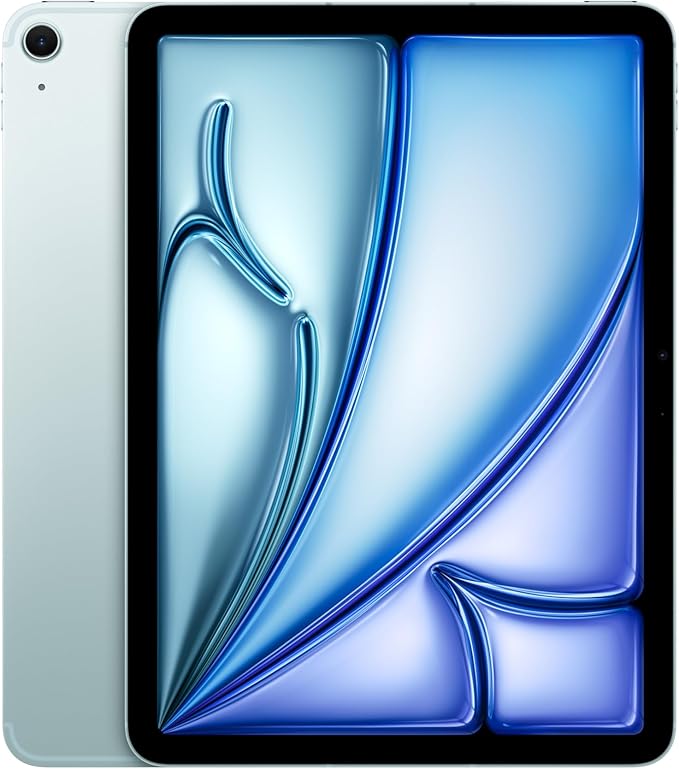 iPad Air مقاس 11 إنش (Wi-Fi + خلوي، 512GB) من Apple، موديل 2025 - أزرق (بشريحة M3)